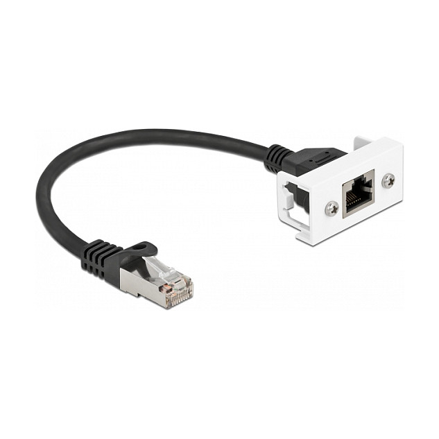 DeLOCK Cable de extensión de red Cat.6A S/FTP RJ45 macho a RJ45 hembra 25 cm DeLOCK Cable de extensión de red Cat.6A S/FTP RJ45 macho a RJ45 hembra 25 cm