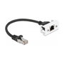 DeLOCK Cable de extensión de red Cat.6A S/FTP RJ45 macho a RJ45 hembra 25 cm