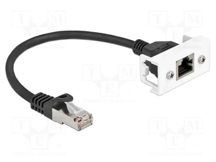 DeLOCK Cable de extensión de red Cat.6A S/FTP RJ45 macho a RJ45 hembra 25 cm DeLOCK Cable de extensión de red Cat.6A S/FTP RJ45 macho a RJ45 hembra 25 cm