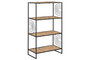 DKD Home Decor Estanteria Balines Negro Natural 50 x 25 x 88 cm