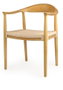 DKD Home Decor Silla Olmo Fibra Marrón Claro