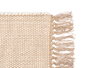 Giftdecor Alfombra Artesanal Beige Natural 140 x 80 cm Poliéster Algodón (Set de 6)