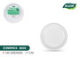 Algon Set 100 Platos Redondos Plástico Ecológico 17 cm (10 Unidades)