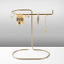 Aberto Design TK-002 Organizador de Joyero de Metal Color Oro 21x25x14 cm