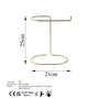 Aberto Design TK-002 Organizador de Joyero de Metal Color Oro 21x25x14 cm