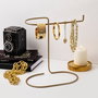 Aberto Design TK-002 Organizador de Joyero de Metal Color Oro 21x25x14 cm