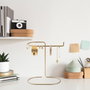 Aberto Design TK-002 Organizador de Joyero de Metal Color Oro 21x25x14 cm