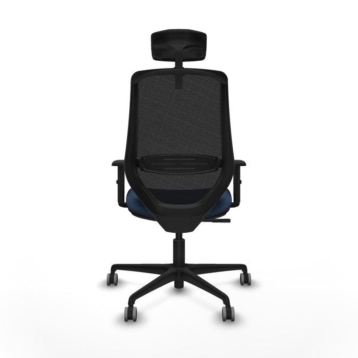 PIQUERAS Y CRESPO Silla de oficina Mardos con mecanismo Sincro, Azul marino y Negro