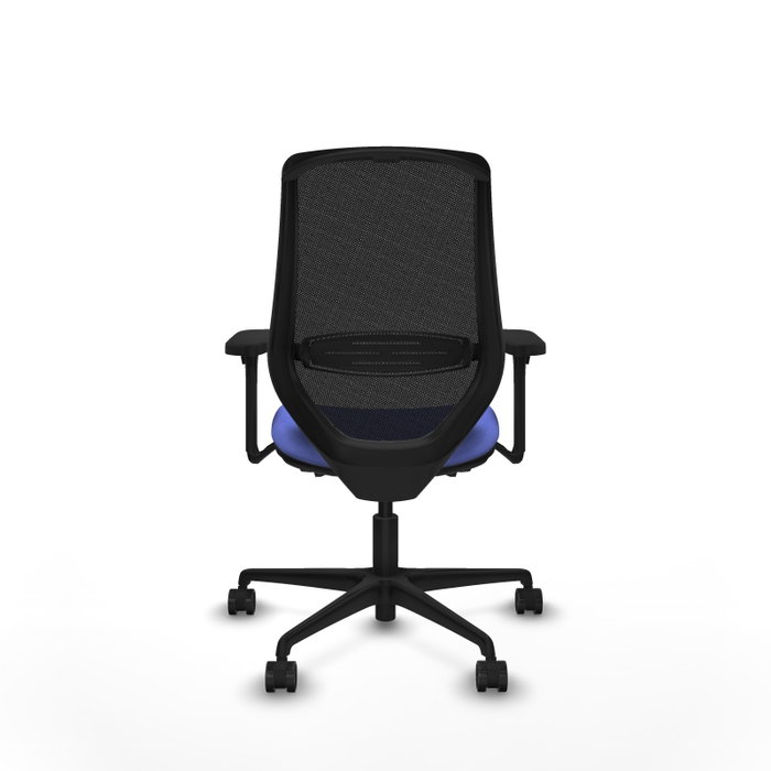 PIQUERAS Y CRESPO Silla de oficina Mardos con mecanismo Sincro/Traslack Azul claro y Negro