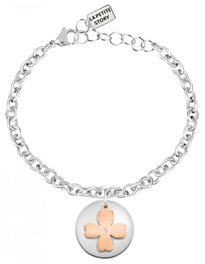 La Petite Story Pulsera de Acero Inoxidable Gris LPS05APY02