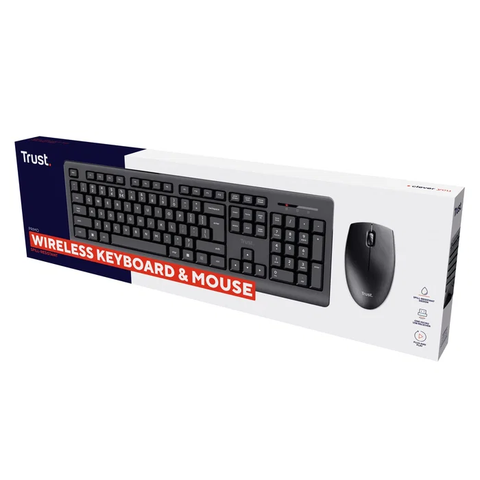Trust Primo Combo Teclado y Ratón Inalámbricos QWERTY Español Negro Trust Primo Combo Teclado y Ratón Inalámbricos QWERTY Español Negro