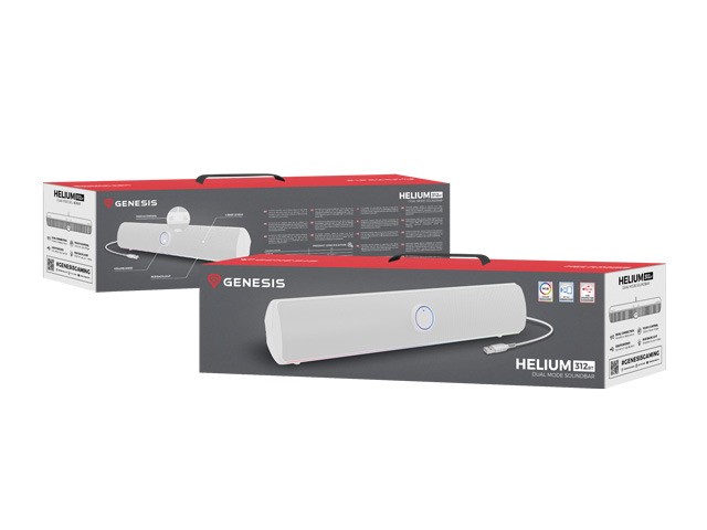 Genesis Helium 312BT RGB Soundbar Blanco