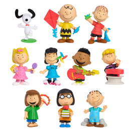Snoopy Set 10 Figuras Peanuts 45181 Just Play - 7,5 cm, Multicolor