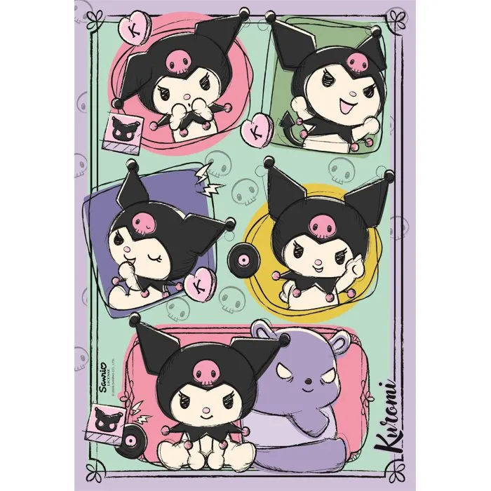 CLEMENTONI Puzzle 500 Piezas Kuromi 35622 - Rompecabezas de personaje