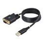 StarTech.com Cable Adaptador USB a Serie RS-232, 1m, Negro