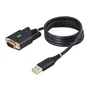 StarTech.com 1P3FFCB - Adaptador/Cable USB Tipo A a RS-232 Serie DB9 Macho de 1m, Compatible con Windows, macOS, ChromeOS, Linux, Negro
