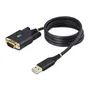 StarTech.com 1P3FFCB - Adaptador/Cable USB Tipo A a RS-232 Serie DB9 Macho de 1m, Compatible con Windows, macOS, ChromeOS, Linux, Negro