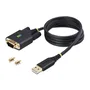 StarTech.com 1P3FFCB - Adaptador/Cable USB Tipo A a RS-232 Serie DB9 Macho de 1m, Compatible con Windows, macOS, ChromeOS, Linux, Negro