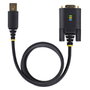 StarTech.com Cable Adaptador USB a Serie RS-232, 1m, Negro