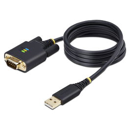 Cable USB Startech 1P3FFCB-USB-SERIAL Negro 1 m