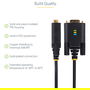 Cable USB Startech 1P3FFCB-USB-SERIAL Negro 1 m