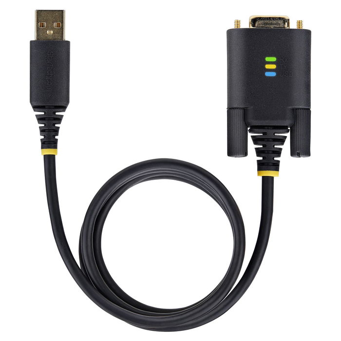Cable USB Startech 1P3FFCB-USB-SERIAL Negro 1 m