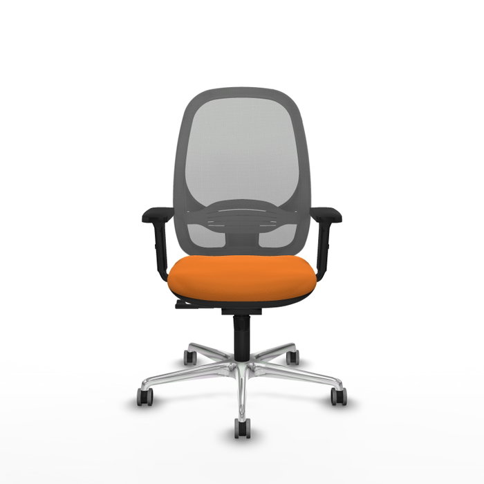 PIQUERAS Y CRESPO Silla de Oficina Cilanco con Mecanismo Sincro, Naranja y Gris PIQUERAS Y CRESPO Silla de Oficina Cilanco con Mecanismo Sincro, Naranja y Gris