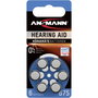 Ansmann Pilas Zinc-Air 675 (PR44) para audífonos, pack de 6