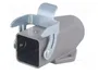 HARTING Carcasa HDC Han® A Tamaño 3A Gris con Pestillo