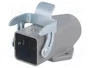 HARTING Carcasa HDC Han® A Tamaño 3A Gris con Pestillo