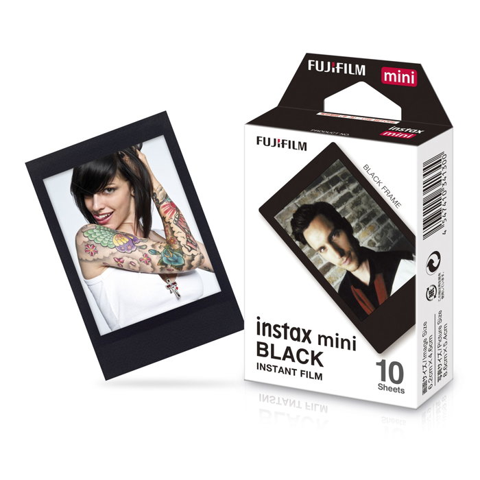 Fujifilm Instax Mini Film con Marco Negro, 10 Unidades
