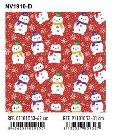 Papel De Regalo Bobina Basika 31 Cm X 80 M (2 Kg Aprox.) Navidad (Nv1910-D 31 Cm)