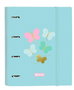 Carpeta de anillas Moos Butterflies Azul 27 x 32 x 3.5 cm