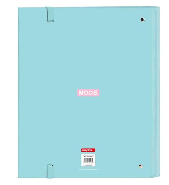Carpeta de anillas Moos Butterflies Azul 27 x 32 x 3.5 cm