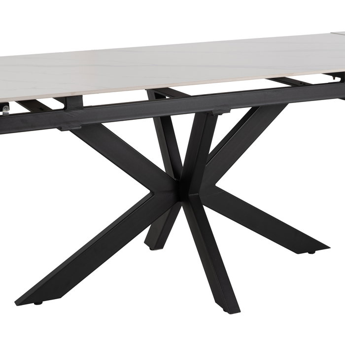 Ixia Mesa Extensible Blanco-Negro 170 x 90 x 76 cm