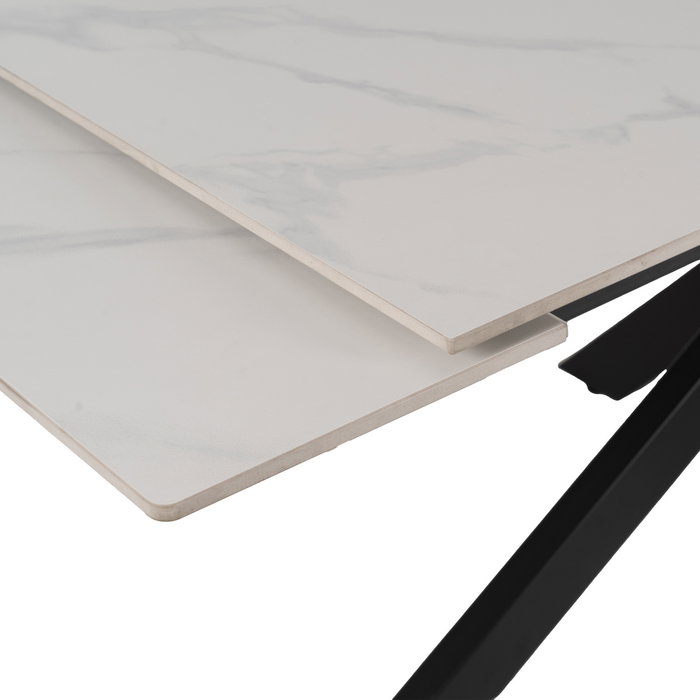 Ixia Mesa Extensible Blanco-Negro 170 x 90 x 76 cm