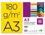 Liderpapel Cartulina A3 180g/m2 Amarillo Paquete 100 Hojas