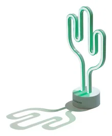 Muitomas Lámpara de mesa de neón Cactus Blanco