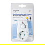 LogiLink PA0151 Regulador de Intensidad Dimerizable Montable para Euroenchufe, Control Giratorio, Blanco