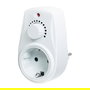 LogiLink PA0151 Regulador de Intensidad Dimerizable Montable para Euroenchufe, Control Giratorio, Blanco