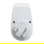 LogiLink PA0151 Regulador de Intensidad Dimerizable Montable para Euroenchufe, Control Giratorio, Blanco