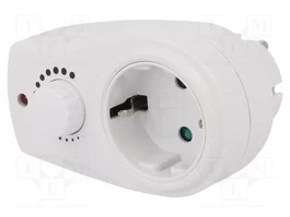 LogiLink PA0151 Adaptador de enchufe con regulador de intensidad blanco