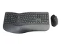 Conceptronic ORAZIO02DE Combo de Teclado y Ratón Ergonómico Inalámbrico QWERTZ Alemán Negro