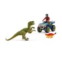 Schleich 41466 Vuelo en Quad contra Velociraptor