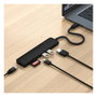 Satechi USB-C Slim Multi-Port Hub (7 en 1) - Schwarz - ST-P7SK