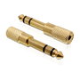 DeLOCK 65361 Adaptador 6,35 mm Macho a 3,5 mm Hembra Oro