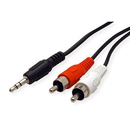 Roline 3.5Mm/2X Rca (M) Cable 10 M