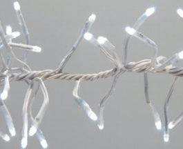 DKD Home Decor Luces LED PVC 5x1x200 100L, 5mm IP44, Surtido de 2 unidades