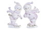 DKD Home Decor Figura de Resina Snowman Surtido de 2 Unidades