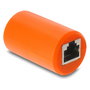 DeLOCK 90988 Adaptador RJ45 hembra a hembra Cat.6a blindado naranja